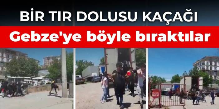 Bir TIR dolusu kaçağı Gebze'ye böyle bıraktılar