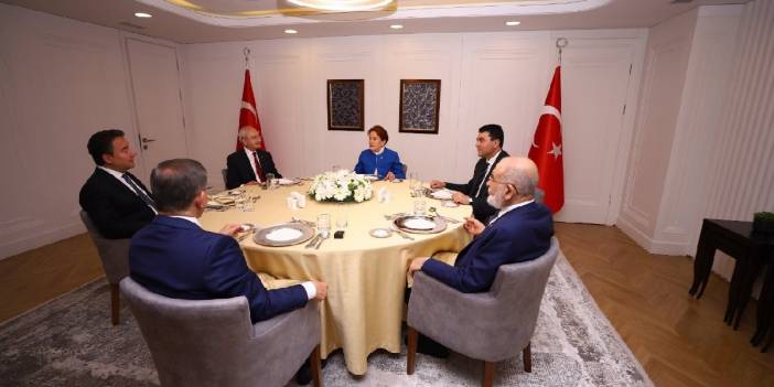 'Altılı Masa'dan 10 maddelik Temel İlkeler ve Hedefler bildirgesi