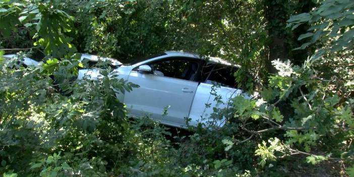 Ormana düşen otomobildeki 3 kişi yaralandı