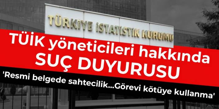 Queixa-crime contra administradores de TÜİK da Presidência Provincial do CHP Samsun