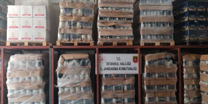 İstanbul'da 16 bin litre sahte içki ele geçirildi