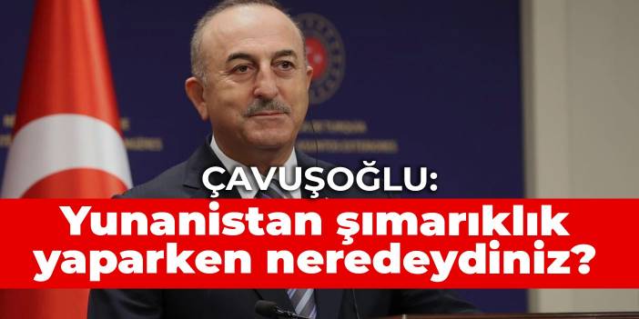 Çavuşoğlu: Yunanistan şımarıklık yaparken neredeydiniz?