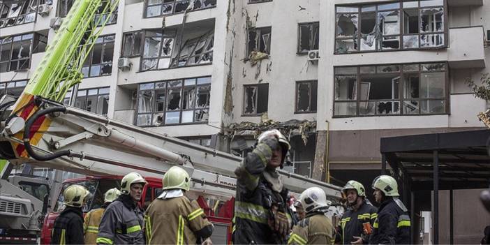Rusya: Kiev'de füze üretilen binalar vuruldu