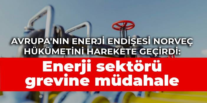 Avrupa'nın enerji endişesi Norveç hükümetini harekete geçirdi: Enerji sektörü grevine müdahale