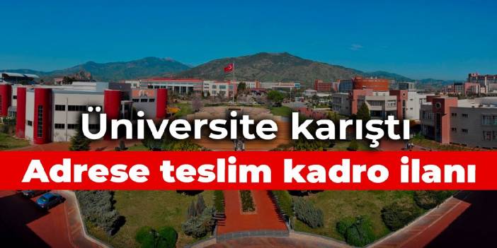 Adrese teslim kadro ilanı
