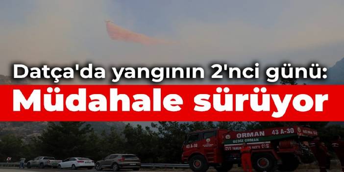 Datça'da orman yangınına müdahale sürüyor: Yollar kapatıldı, evler tahliye edildi