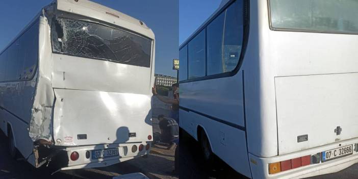 Antalya'da servis araçları kaza yaptı: Çok sayıda yaralı