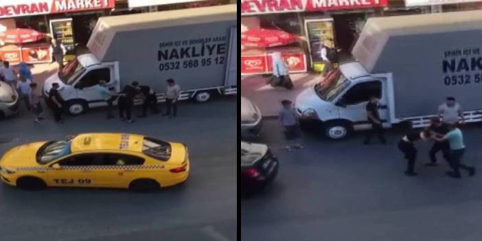 Taksici kaçan yolcuyu yakalayıp dövdü