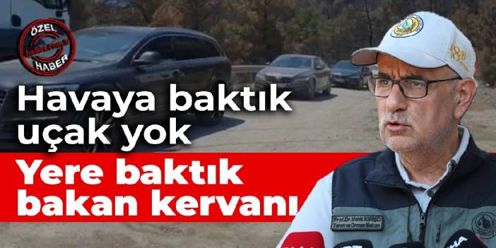 Havaya baktık, uçak yok... Yere baktık, bakan kervanı