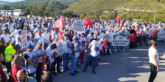 Soma'da özelleştirmeye karşı iş bıraktılar