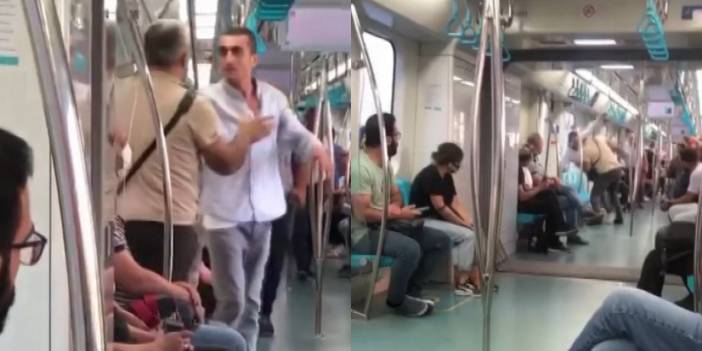 Marmaray'da yumruklu kavga