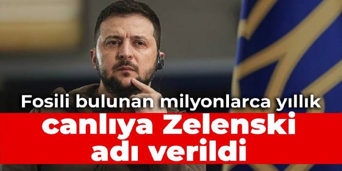 Fosili bulunan milyonlarca yıllık canlıya Zelenski adı verildi