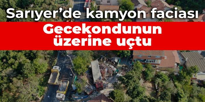 Bir gecekondunun üzerinden geçti, diğerinin üzerine uçtu