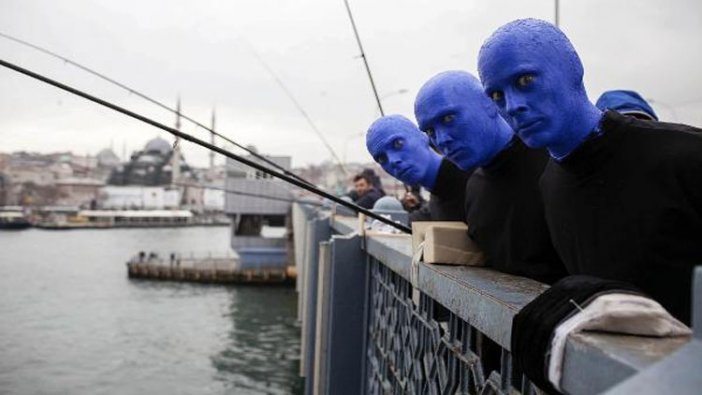 Blue Man Group İstanbul'a hayran kaldı