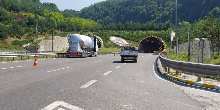 TEM'in Bolu Dağı geçişinde yol çalışması başladı
