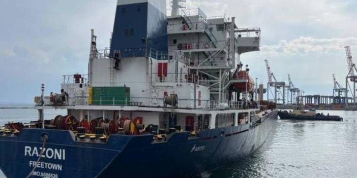 Odessa'dan gelen tahıl yüklü gemi yarın İstanbul'da