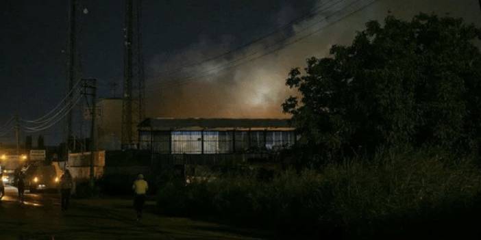 Ankara'da palet fabrikasında yangın