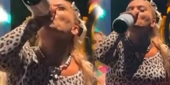 Demet Akalın, beğenmediği şampanyayı garsonun kafasına döktü