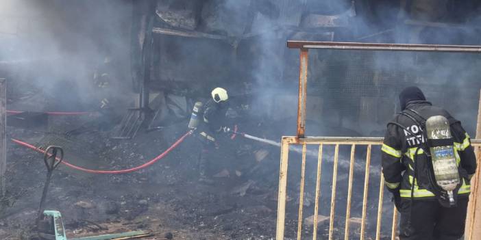 Gebze'deki fabrikada yangın