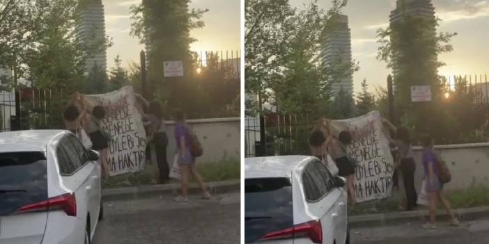 Üniversite öğrencilerinden 'genelge' protestosu: Genelge menelge yok, barınma haktır