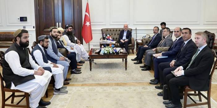 Soylu, Taliban heyetiyle görüştü