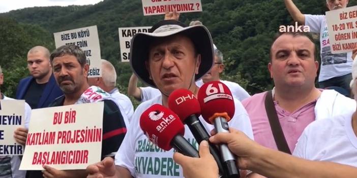Trabzon’da HES protestosu: Burada suç işleniyor
