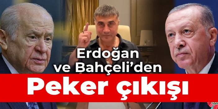 Erdoğan ve Bahçeli'den Sedat Peker çıkışı
