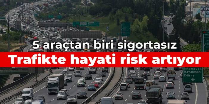 5 araçtan biri sigortasız: Trafikte hayati risk artıyor