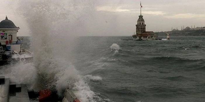 Meteoroloji'den Marmara Denizi'nde fırtına uyarısı