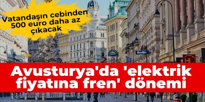 Avusturya'da 'elektrik fiyatına fren' dönemi