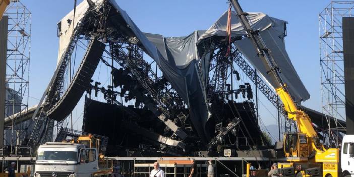 Tarkan konseri için kurulan platformun yıkılmasına inceleme