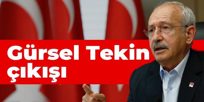 Kılıçdaroğlu'ndan 'Gürsel Tekin' çıkışı: Yetkisi olmayan bir konuda açıklama yapmış