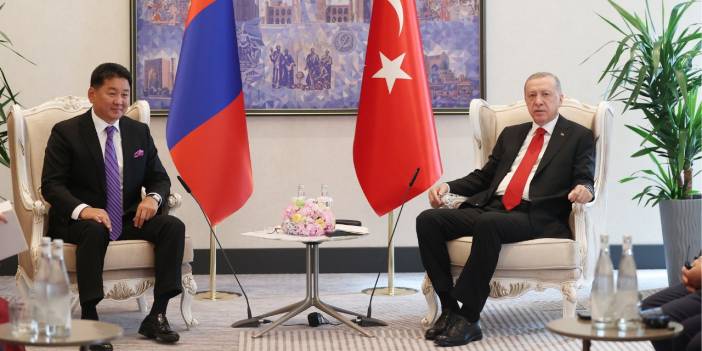 Erdoğan, Moğolistan Cumhurbaşkanı ile görüştü