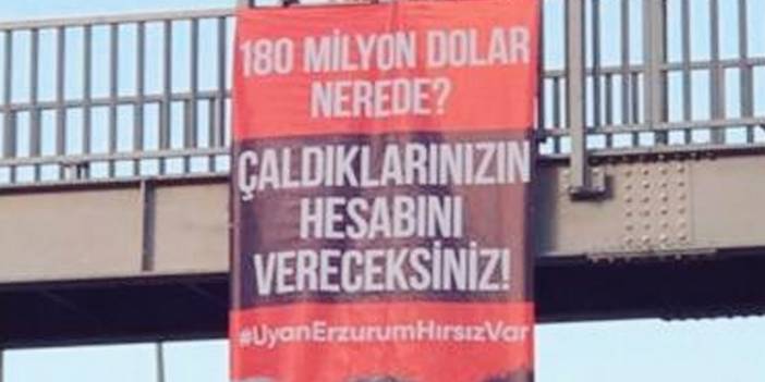AKP'den Taşkesenlioğlu protestosu: Uyan Erzurum'da hırsız var