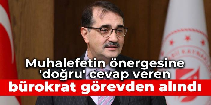 Muhalefetin önergesine 'doğru' cevap veren bürokrat görevden alındı