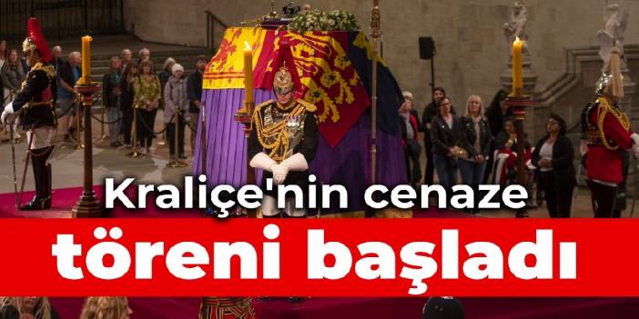 Kraliçe'nin cenaze töreni başladı