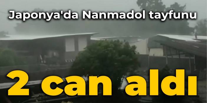 Japonya'da Nanmadol tayfunu 2 can aldı