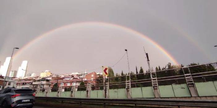 İstanbul'da çifte gökkuşağı