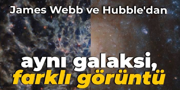 James Webb ve Hubble'dan aynı galaksi, farklı görüntü