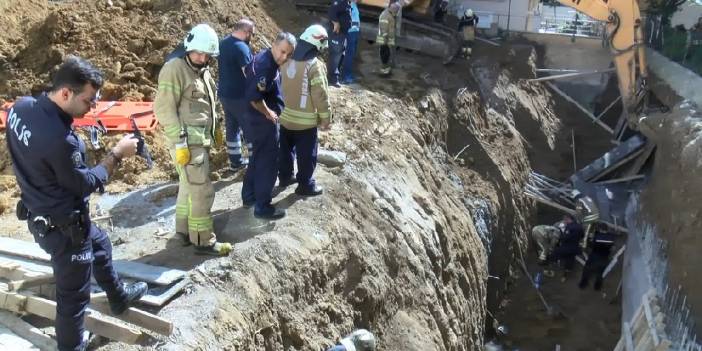 Maltepe'de inşaatta göçük: 2 işçi toprak altında kaldı