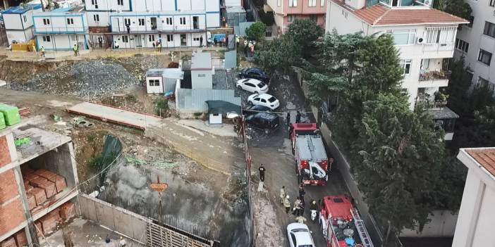 Bina inşaatındaki toprak kaymasında 1 işçi yaralandı