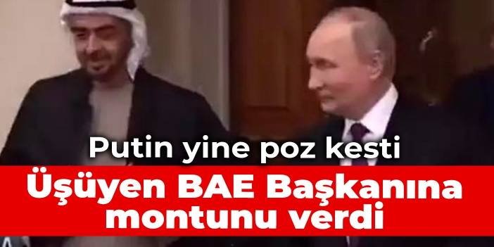 Putin yine poz kesti: Üşüyen BAE Başkanına montunu verdi