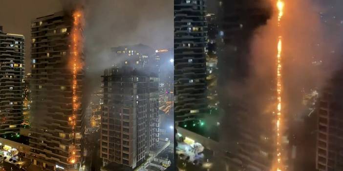 İstanbul'da lüks rezidansta büyük yangın!