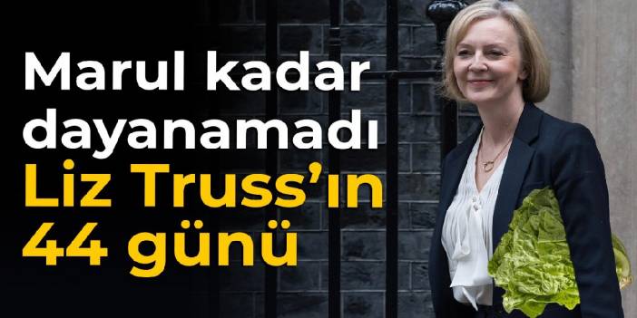Marul kadar dayanamadı: Liz Truss'ın 44 günü
