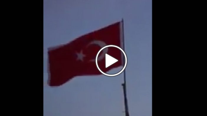 TSK o bölgenin kontrol altına alındığını açıkladı... Türk bayrağı böyle dalgalandı