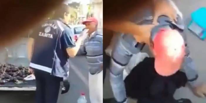 Zabıta memuru, seyyar satıcıyı darbetti