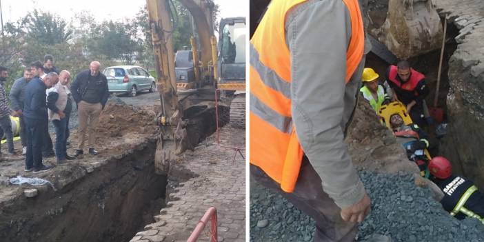 Altyapı çalışmasında toprak kaydı: İşçi göçük altında kaldı
