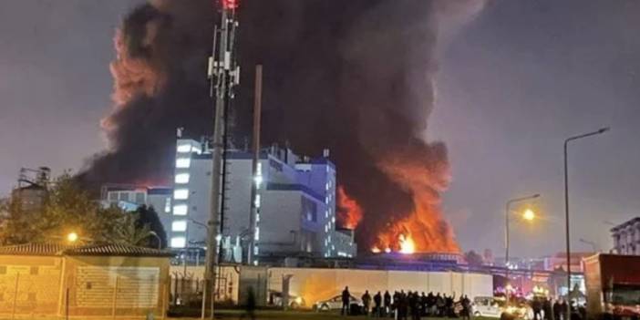 Bursa'da tekstil fabrikasında yangın