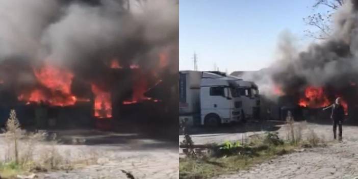 Sultangazi'de korkutan yangın: Önce otlar tutuştu