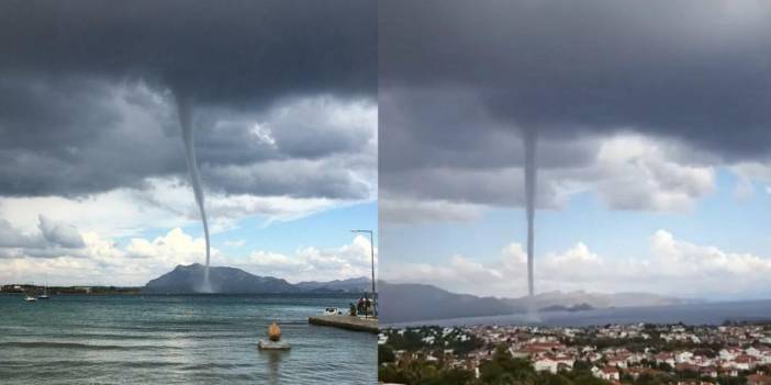 Datça'da hortum: 10 dakika sürdü